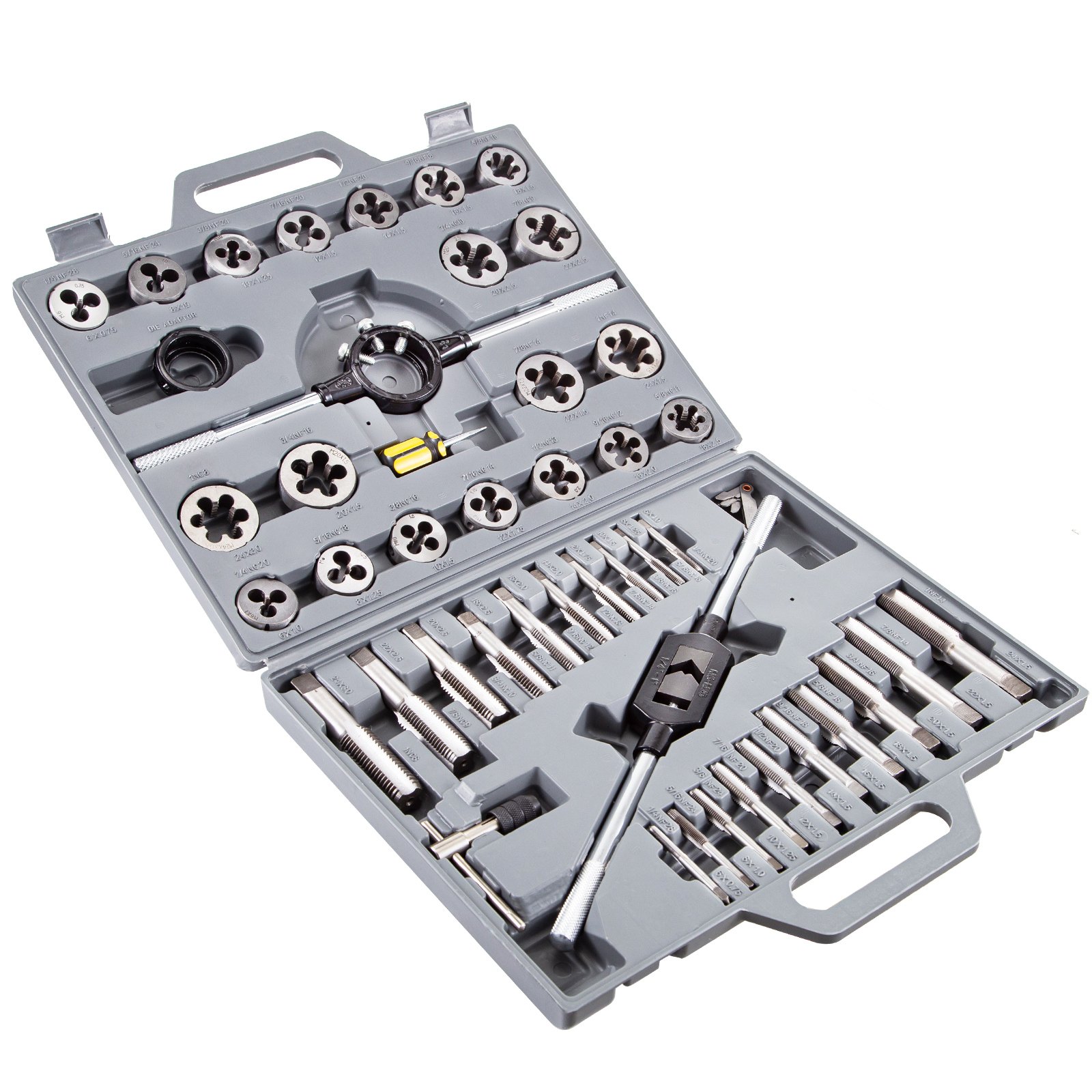 Vevor Set Maschi E Filiere Per Filettatura Da 45 Pz Filiera A Mano Professionale