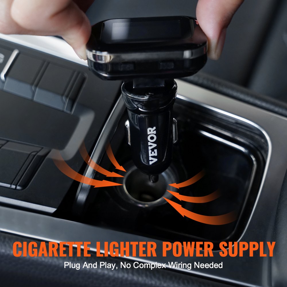 VEVOR Sistema di Monitoraggio Pressione Pneumatici per Camper, TPMS per Rimorchio 7,3-87 psi, Sistema di Allarme per Auto Universale Set di Sensori TPMS Impermeabili Visualizzazione in Tempo Reale