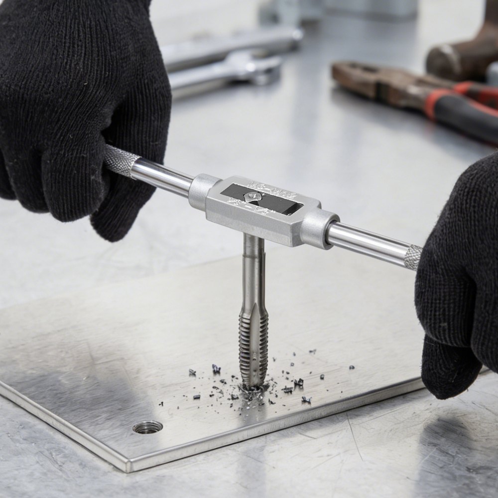 VEVOR Set di Maschi e Filiere 60 Pezzi, Misure Metriche da M3 a M12 e SAE, Kit di Utensili Elicoidi a Filettatura Grossa e Fine con Chiave Custodia Accessori Completi, per Filettatura e Rifilettatura