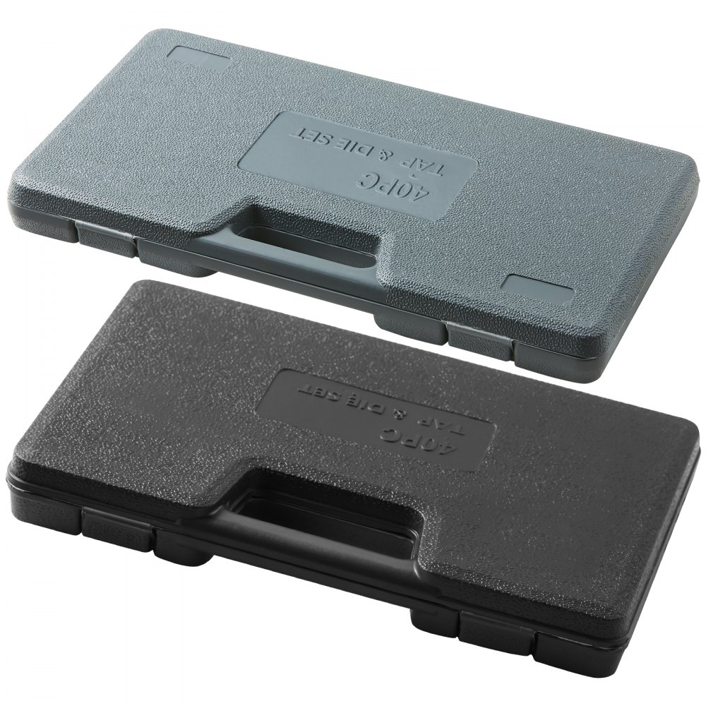 VEVOR Set di Filiere Maschi Utensili per Filettatura SAE 80 Pezzi in Totale, Set per Rubinetti Matrici in Lega di Zinco Utensili per Filettature in Valigetta Portatile, Set di Rubinetti Chiavi 80 Pz