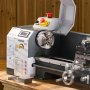 VEVOR Mandrino per Tornio a 4 Griffe, Diametro Esterno da 250 mm Mandrino Autocentrante, Intervallo di Serraggio 15 a 250 mm con Viti di Fissaggio con Chiave a T, Griffe Reversibili, Materiale HT300