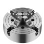 VEVOR Mandrino per Tornio a 4 Griffe, Diametro Esterno da 250 mm Mandrino Autocentrante, Intervallo di Serraggio 15 a 250 mm con Viti di Fissaggio con Chiave a T, Griffe Reversibili, Materiale HT300