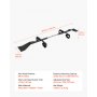 VEVOR Telaio Supporto Portautensili da Tetto UTV SUV Pickup Acciaio Legato Regolazione della Spaziatura da 1219 mm a 1372 mm, Compatibile con Roll-bar a Tubo Tondo Profilati, con Montante Centrale