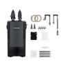 VEVOR Canister Filter 1000L/h 2-Stage External Aquarium Filter Copper Motor, for Fish Tanks, Aquariums, Adjustable Flow, Leak Protection, Powerful Water Circulation Cleaning Machine, Quite Operation