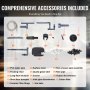 VEVOR Filtro a canestro per acquario da 120 galloni Lampada UV da 15 W Acquario Silenzioso
