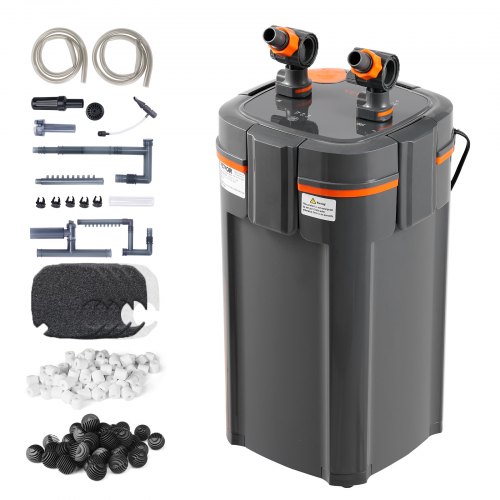 VEVOR Filtro a canestro per acquario da 200 galloni Lampada UV da 20 W Acquario Silenzioso