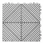 VEVOR Interlocking Drainage Mats, 310 x 310 mm, Modular Garage Flooring Tiles, Non-Slip PP Drainage Floor Tiles, Self-Draining, Easy Installation, for Bathroom, Kitchen, Pool & Outdoor, Gray, 50 Pack