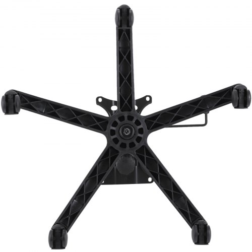Base Girevole In Metallo Per Sedia Da Ufficio - Ricambio A 5 Stelle, Nera, Per Pistone Gas 50mm E Ruote 11mm, Portata 200 Kg - 6
