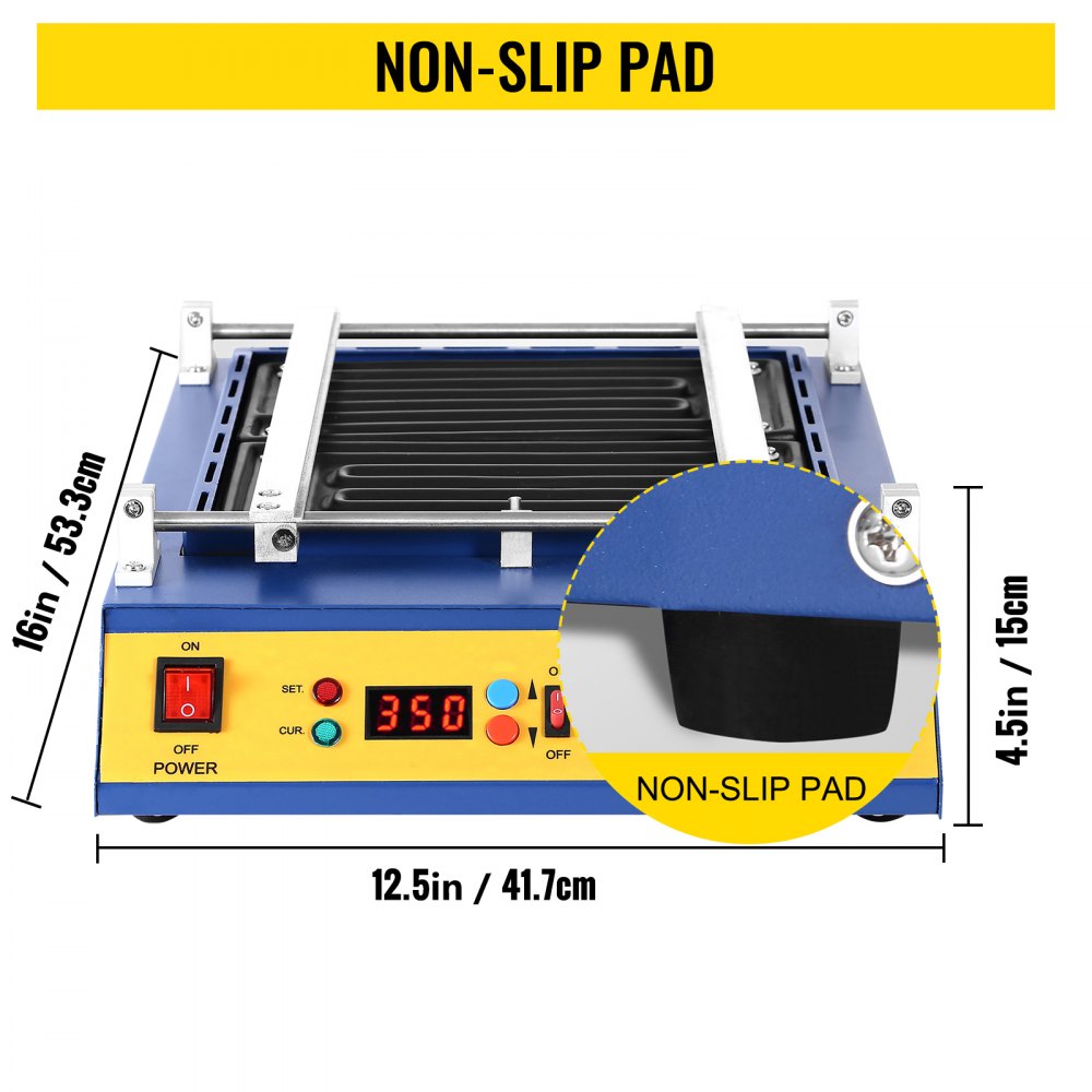 T-8280 Infrared Rilavorazione Stazione Bga Smd Smt Forno Infrarossi 1600w 230v