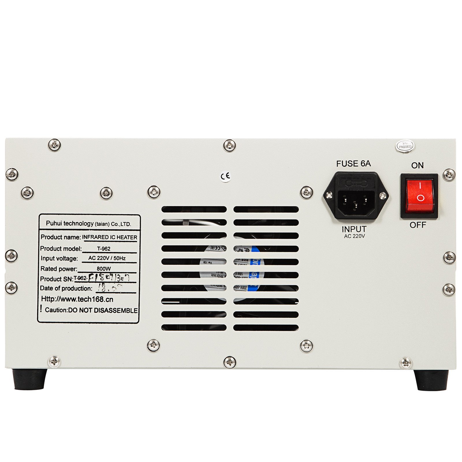 T962 Forno Rifusione Infrarosso Da 800w 180×235mm Smd Bga Con Lcd Display