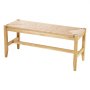 VEVOR Panca in Rattan, Panca in Rattan in Legno da 1015 mm, Panca da Ingresso con Gambe in Quercia, Panca Boho per i Piedi della Camera da Letto con Rattan Intrecciato a Mano, per Soggiorno, Cucina