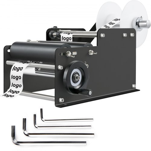 Vevor Rotonde Etichettatura Manuale Per Bottiglie Rotonde Nera 10-30 Pezzi/min