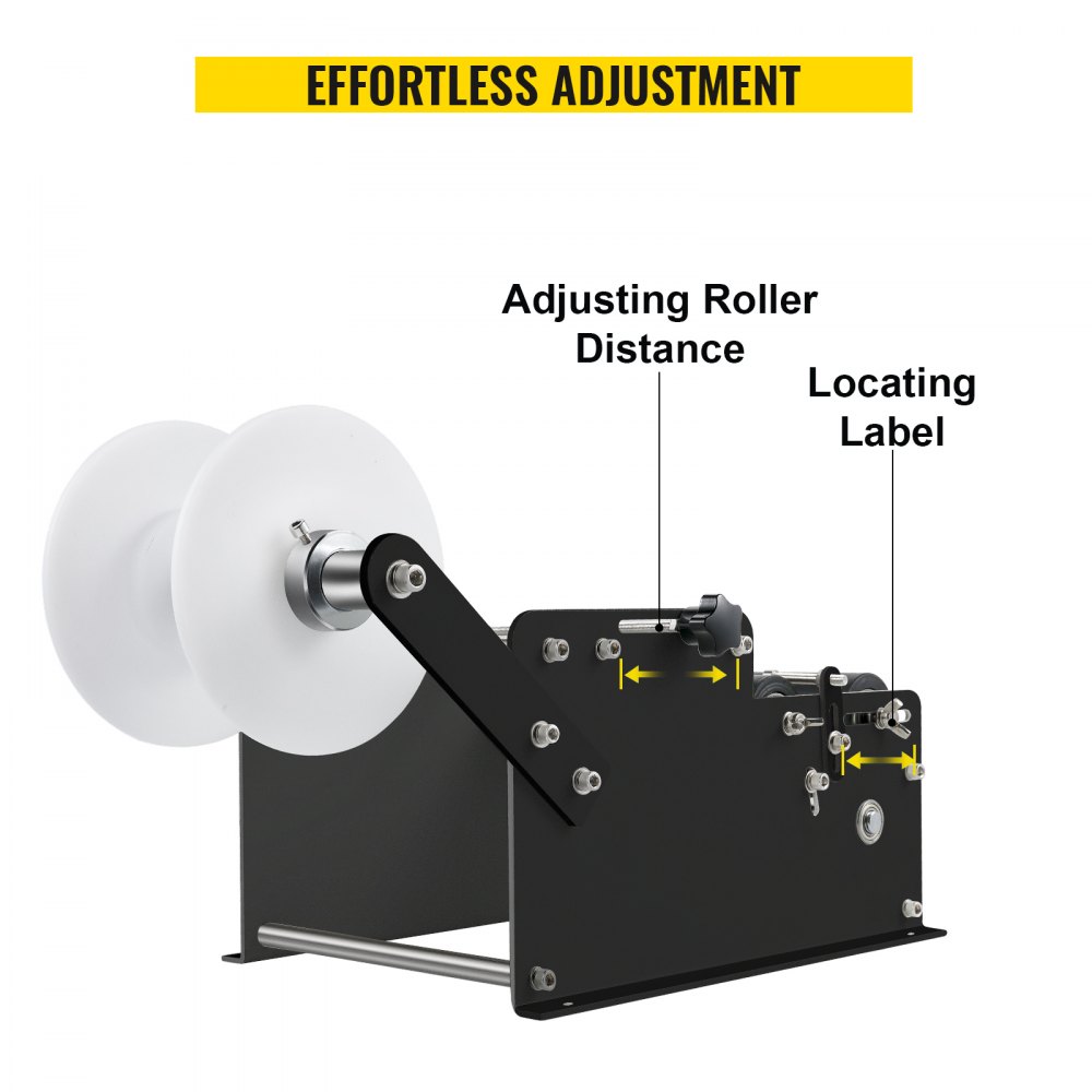 Vevor Rotonde Etichettatura Manuale Per Bottiglie Rotonde Nera 10-30 Pezzi/min