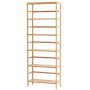 VEVOR 6 Ripiani Libreria in Bambù, Scaffale Portaoggetti Autoportante Multifunzionale Porta Piante per Fiori, Scaffale per Archiviazione per Bagno Camera da Letto Ufficio Studio Colore Naturale