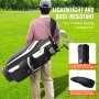 VEVOR Sacca da Golf con Divisori Organizzatori a 14 Vie, Sacca da Golf Premium 915 mm 13 Tasche, Sacca da Golf Resistente con Manici, Copertura Antipolvere e Cinghie Staccabili Tasche Multiple Nero
