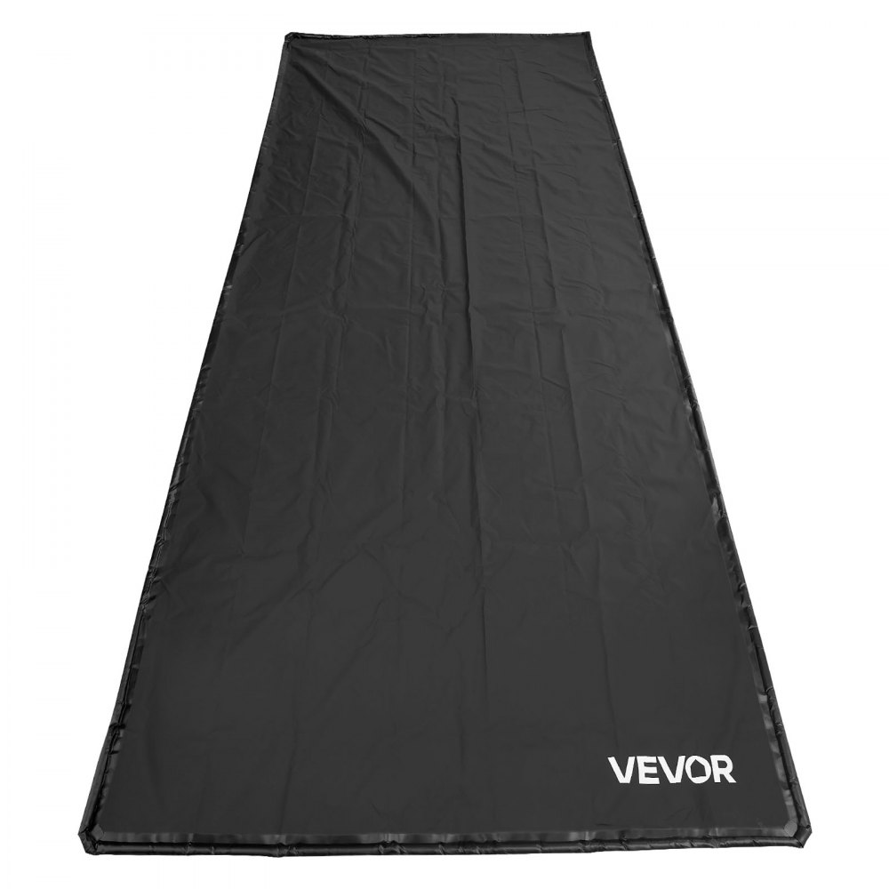 VEVOR Tappetino Antiscivolo per Garage, 2,6 x 6,1 x 0,03 m, con Tergivetro, Resistente e Impermeabile, Protezione per Pavimenti da Neve, Pioggia, Fango, Tappetino per Garage Officina, Nero
