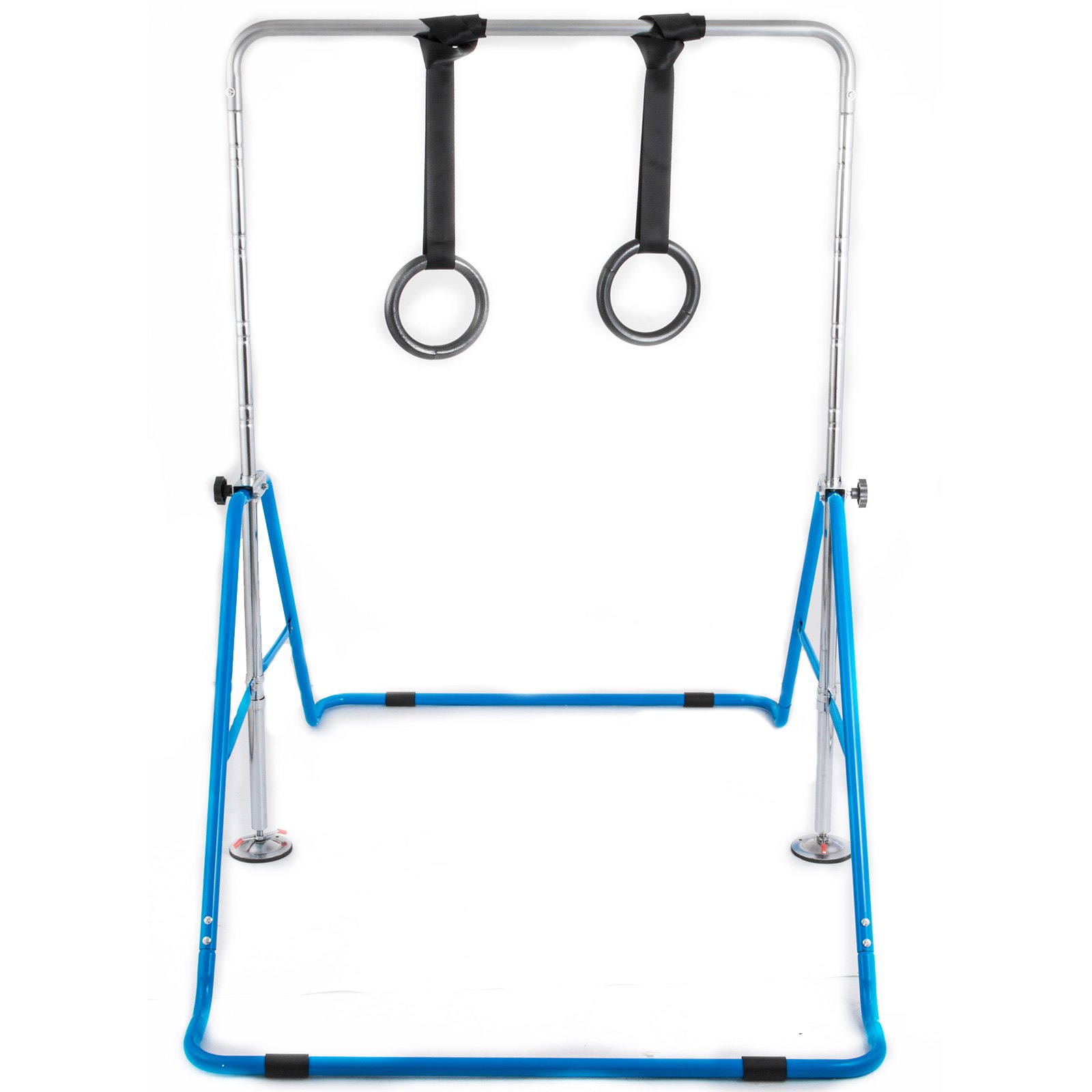 VEVOR Ginnastica Bar Estensibile Junior Regolabile in Altezza Barra per Ginnastica Pieghevole per Bambini Barra Orizzontale per Ginnastica Barra per Esercizi Blu