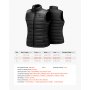 VEVOR Gilet Riscaldato, Gilet Riscaldante Elettrico Leggero da Uomo con Batteria da 16000 mAh, 8 Zone di Riscaldamento, con 3 Livelli, per Escursionismo, Campeggio, Pesca, Sci, Taglia L