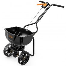 VEVOR Seminatrice per Trattore Rimorchio Larghezza di Spandimento 3 m, Ruote Diametro da 254 mm, Controllo del Flusso Regolabile, Tramoggia con Capacità di 6,8 kg, per Prato per Fertilizzanti, Semi