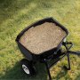 VEVOR Seminatrice per Trattore Rimorchio, Capacità di 27,2 kg, Spandiconcime a Spinta, Ruote da 203 mm per Terreni, per Giardino e Prato, per Semi e Fertilizzanti