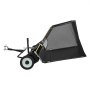 VEVOR Tow Behind Lawn Sweeper, 122cm Pull Behind Yard Sweeper, 26 cu. ft Hopper Bag Capacity, Leaf & Grass Collector with Dumping Rope, Adjustable Sweeping Height, Garden Sweepers for Lawn Farm