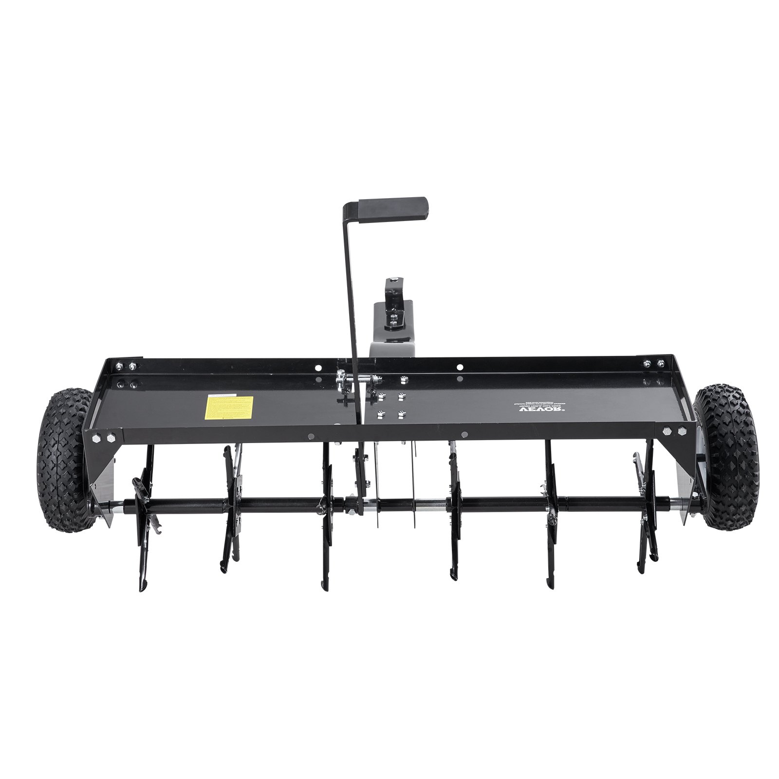 VEVOR Arieggiatore a Spina Trainato 1016 mm con Attacco Universale, Arieggiatore Trainato con Punte di Ferro Disposte Alternativamente, Arieggiatore per Prato Trainato per Giardini, Prati, Fattorie