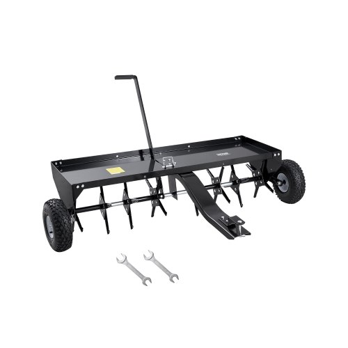 VEVOR Arieggiatore a Spina Trainato 1219,2 mm con Attacco Universale per Prato