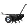 VEVOR Scarificatore per Prato Trainabile da 100 cm Capacità Carico 54,43 kg, Accessorio per Tosaerba con Punte Cave, per Aiuole e Giardini, con Gancio Universale, Ruote da 270 mm e Piastra di Zavorra