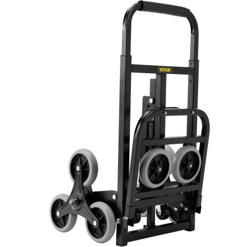 Carrello pieghevole per salire le scale, portata 75 kg, 6 ruote, carrello pieghevole da 45 x 45 x 100 cm