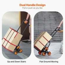 VEVOR Carrello per Scale EMS, Carrello a Rotelle Pieghevole in Alluminio, Carrello Montascale Portatile per Salire Scale Emergenza, Carrello per Ambulanza, Pompieri, con 6 Ruote Capacità 200 kg