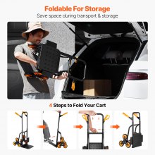 VEVOR Carrello per Scale EMS, Carrello a Rotelle Pieghevole in Alluminio, Carrello Montascale Portatile per Salire Scale Emergenza, Carrello per Ambulanza, Pompieri, con 6 Ruote Capacità 200 kg