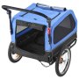 VEVOR Rimorchio per Bici per Cani, Supporta Fino a 40 kg, Carrello Portabici, Telaio Pieghevole Facile con Ruota a Sgancio Rapido, Attacco Universale per Bicicletta, Guinzaglio Interno