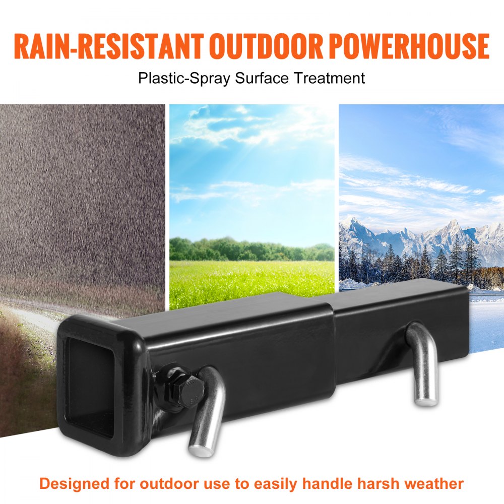 VEVOR Prolunga per gancio di traino ricevitore 2 pollici Capacità 4000 libbre