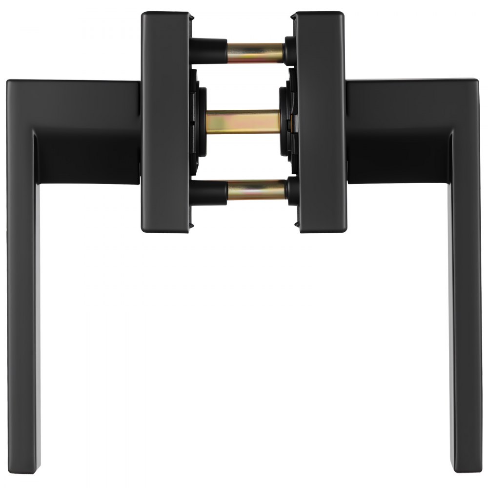 VEVOR Door Handle, Matte Black, Square, 1 pc., Left- or Right-Handed, Reversible, Non-Locking, Universal for Hallways, Closets, Meeting Rooms