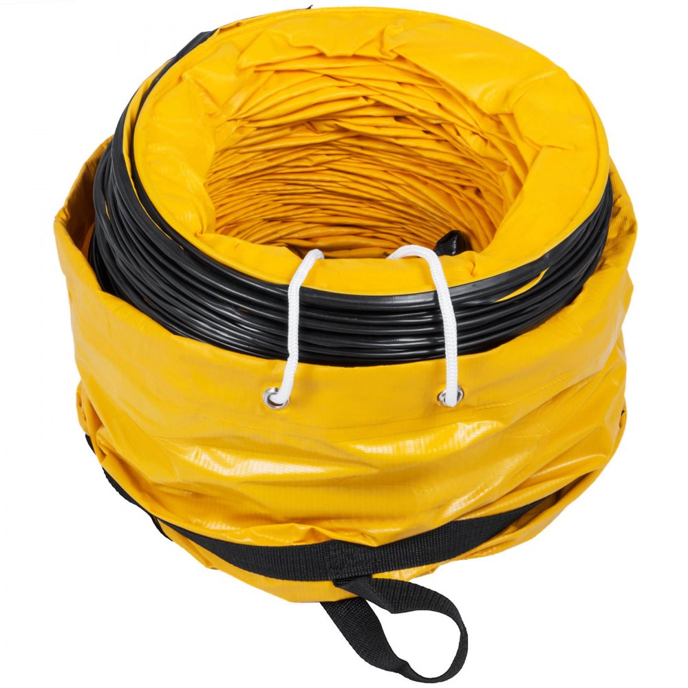 Tubo Flessibile In Pvc 7.6m Condotto Aspirazione Diametro 250mm Con Borsa