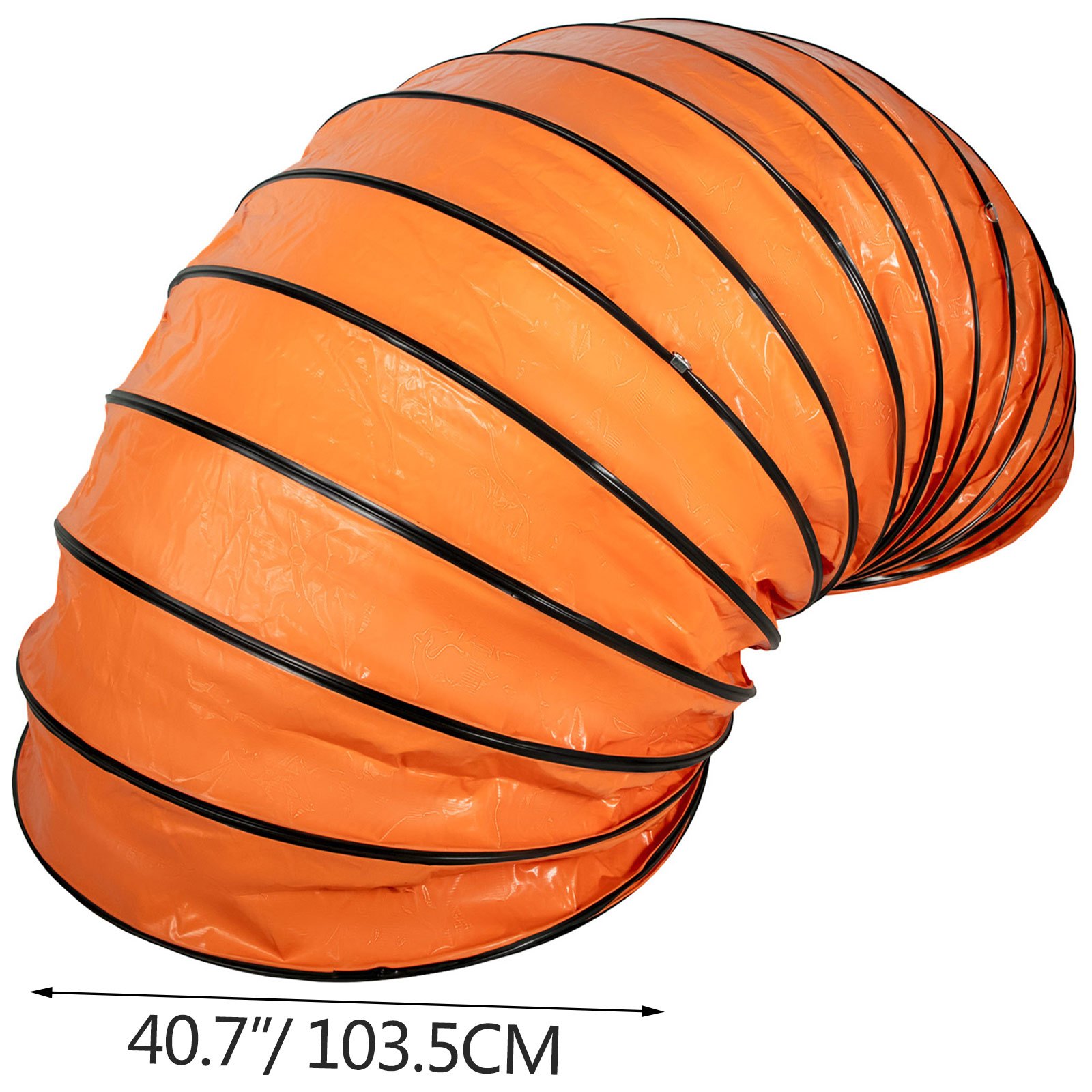 Tubo Flessibile Condotta Pvc 3m φ100cm Regolabile Con 2 Ganci Canalizzazione