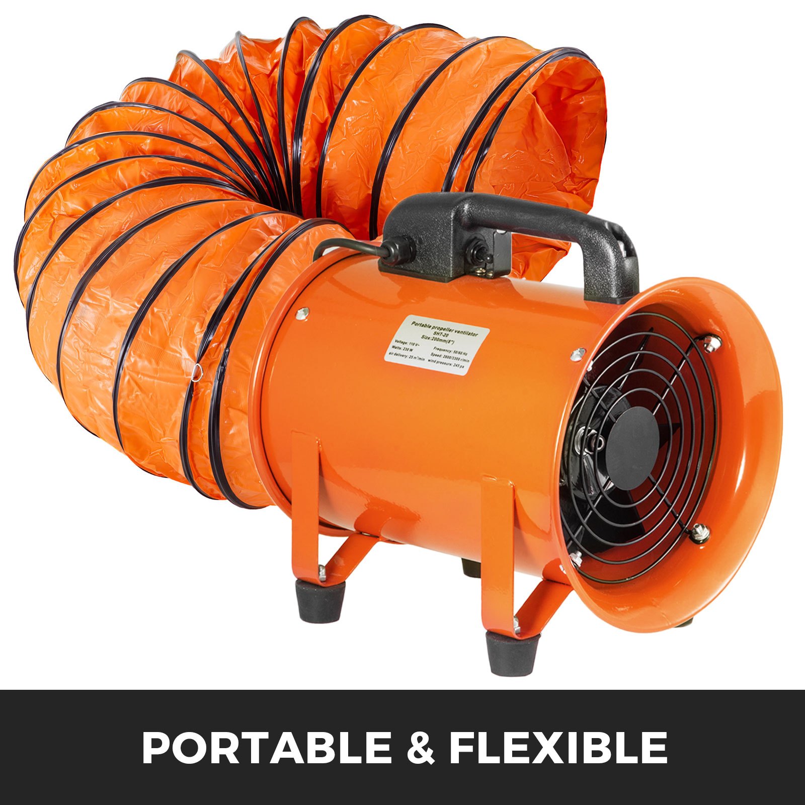 3m φ155mm Tubo Flessibile Condotta In Pvc Per Aria Condizionata Ventilatore