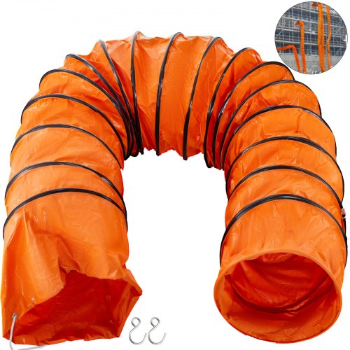 Tubo Flessibile Condotta Pvc 5m φ508mm Regolabile Con 2 Ganci Canalizzazione