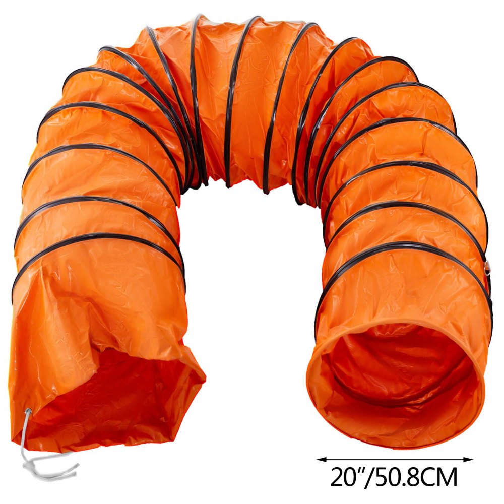 Tubo Flessibile Condotta Pvc 5m φ508mm Regolabile Con 2 Ganci Canalizzazione