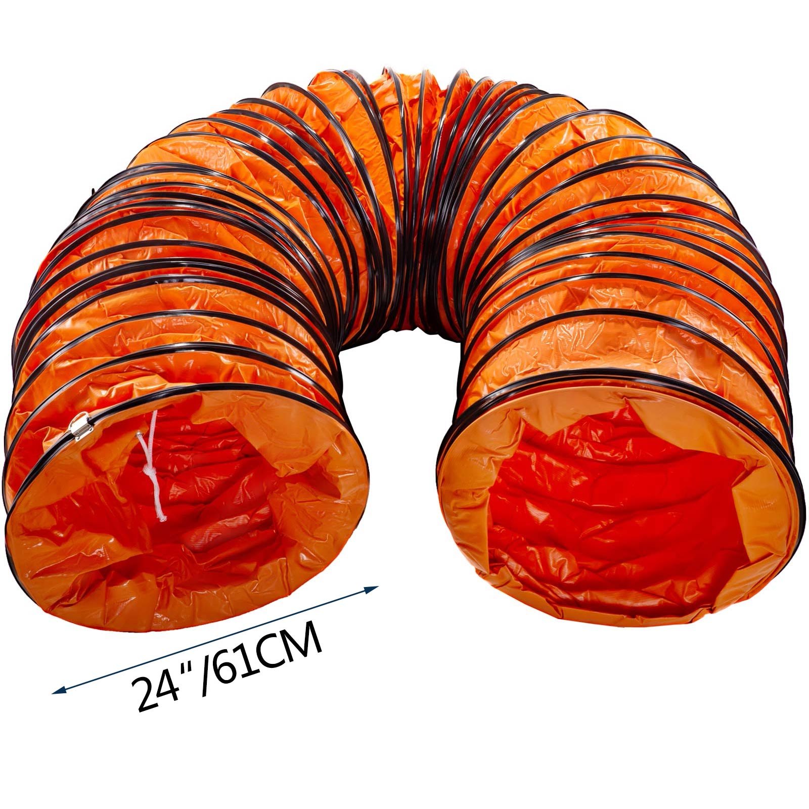 Tubo Condotto 10m φ500mm Aria Riscaldamento Di Aspirazione Flessibile 4 Ganci