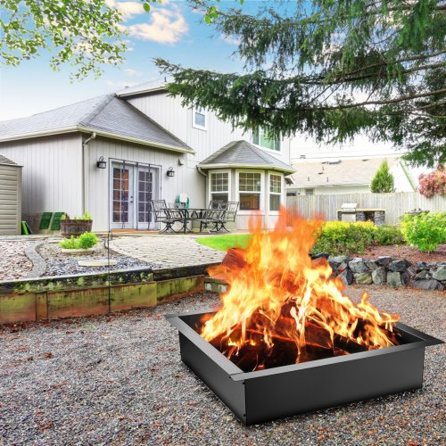 Anello Per Braciere FANHAO 91x76cm – Senza Fumo, In Acciaio Resistente Per Campeggio E Giardino