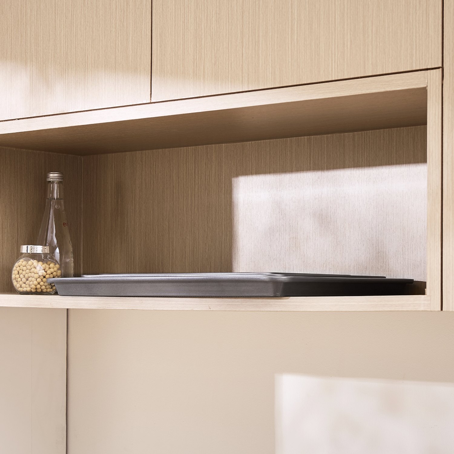 VEVOR Set di Stoviglie da Forno 3 Pezzi Piatti e Vassoi di Pentole in Acciaio al Carbonio Antiaderenti, Set da Forno da Cucina Set da Forno, per Biscotti, Torte, Muffin, Nero