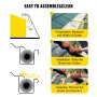 VEVOR Spazzola per grondaia Easy on Gutter Guard 5" Spazzola per grondaia con setola 15 FT
