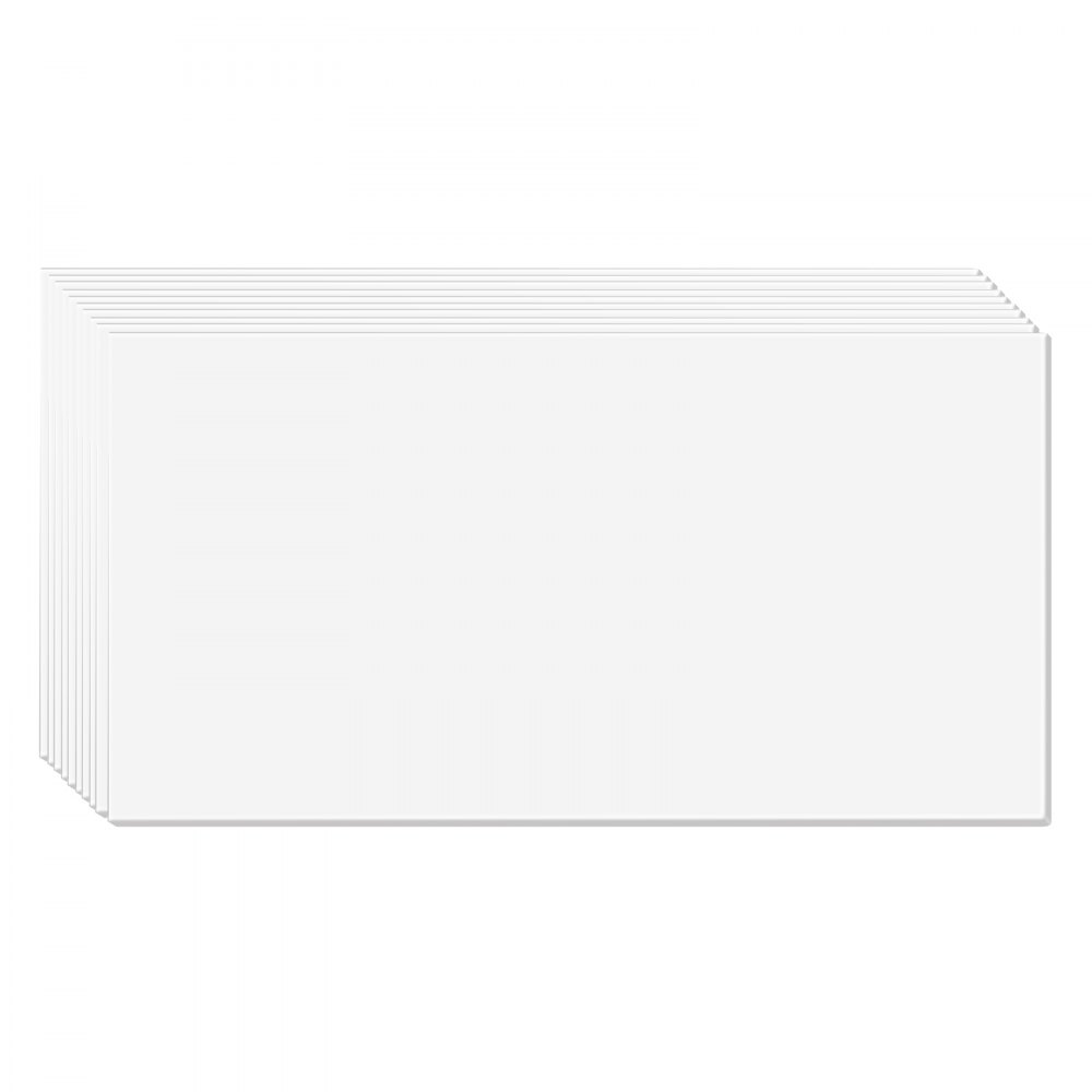 VEVOR Pannelli per Controsoffitto 605 x 1213 mm Pannelli per Soffitto Confezione 10, Buona flessibilità, Facile Installazione, Rivestimento per Soffitto per Decorazione di Casa/Ufficio, Bianco Liscio