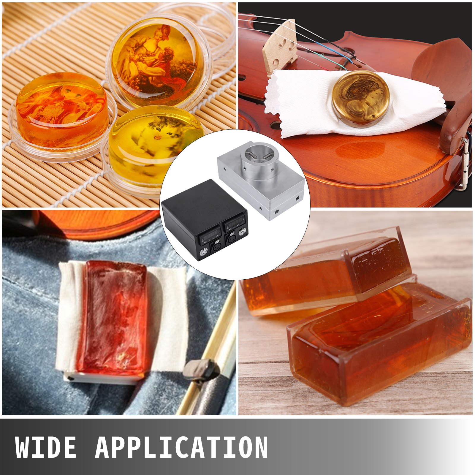 4"x7" Colofonia Pressa Di Calore Piatto Kit Diy Doppio Riscaldatore