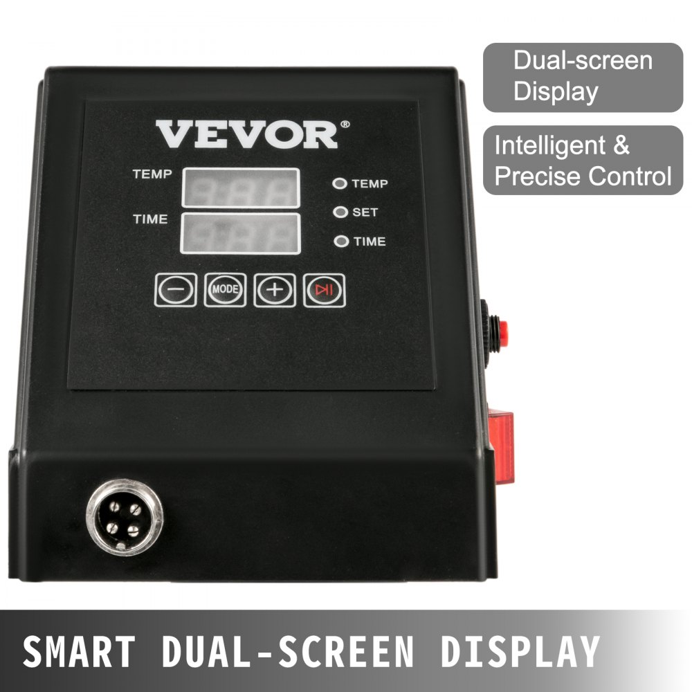 Vevor Scatola Di Controllo Della Pressa A Caldo 1250w Controllore Lcd Digitale