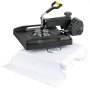 VEVOR Heat Press Machine 15 x 15 Inch 8 In 1 Heat Press 1000W Sublimation Machine 360° Rotation Swing Away Heat Press 8 In 1 Shirt Printing Machine Dual-Tube Heating for DIY T-Shirts Cap Mugs (Black)