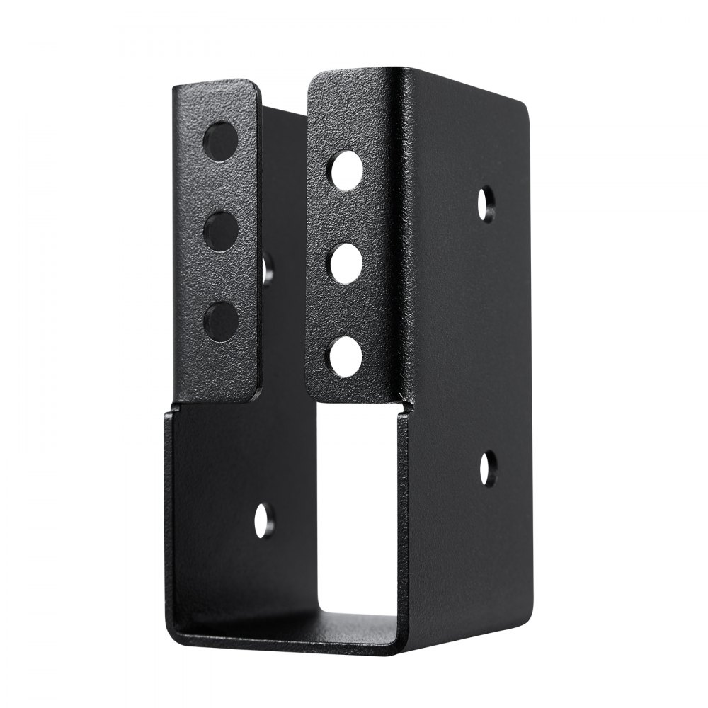 VEVOR Staffa per Travetti Scomparsa, a Flangia Nascosta per Esterni 51 x 46,5 x 94 mm con Viti, Staffa Leggeri in Acciaio per Travi da 49 x 92 mm, Altalena, Recinzione, Scivoli in Legno, 12 Pezzi