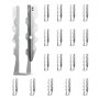 VEVOR 50 Pezzi di Ganci per Travi, Dimensioni Interne 40 x 38 x 199 mm, Gancio Soffitto Antiuragano con Rivestimento Antiruggine, Staffe di Fissaggio per Travi del Pavimento e del Soffitto