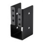 VEVOR Staffa per Travetti Scomparsa, a Flangia Nascosta per Esterni 51 x 46,5 x 94 mm con Viti, Staffa Leggeri in Acciaio per Travi da 49 x 92 mm, Altalena, Recinzione, Scivoli in Legno, 24 Pezzi